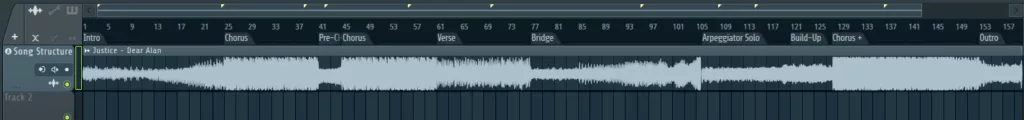 Song Structure of Justice - Dear Alan